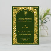 Vintage Viktorianische Ära 1859 Weinroute Trellis Folieneinladung (Stehend vorne)