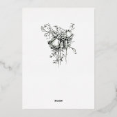 Vintage Viktorianische Ära 1859 Weinroute Trellis Folieneinladung (Rückseite)