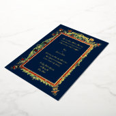 Vintage Viktorianische Ära 1893 Verzierte Hochzeit Folieneinladung (Gedreht)