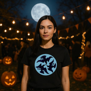 Vintage Viktorianische Ära 3 Ravens & MondHallowee T-Shirt