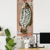Vintage Viktorianische Ära 50 Fische Poster (Heimbüro)
