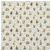 Vintage Viktorianische Ära Kate Greenaway Pattern Stoff (Muster)