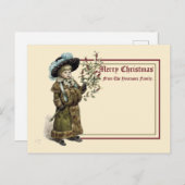 Vintage Viktorianische Ära Kate Greenaway Postkarte (Vorne/Hinten)