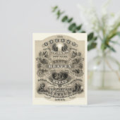 Vintage Viktorianische Ära Lord's Gebet Postkarte (Stehend Vorderseite)