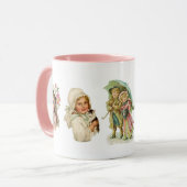 Vintage Viktorianische Art Kinder Tasse (Vorderseite Links)