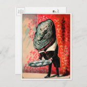 Vintage Viktorianische Austernserie Postkarte (Vorne/Hinten)