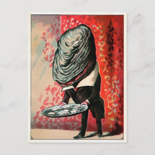 Vintage Viktorianische Austernserie Postkarte (Vorderseite)