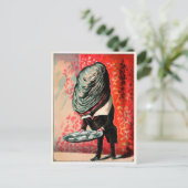 Vintage Viktorianische Austernserie Postkarte (Stehend Vorderseite)