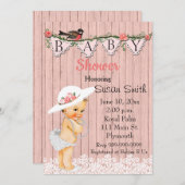 Vintage Viktorianische Babydusche Einladung (Vorne/Hinten)