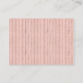 Vintage Viktorianische Babyduschvorrichtung Begleitkarte (Rückseite)