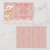 Vintage Viktorianische Babyduschvorrichtung Begleitkarte (Vorne/Hinten)