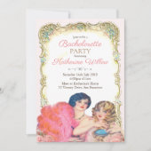 Vintage Viktorianische Bachelorette Einladung (Vorderseite)