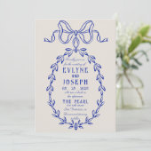 Vintage Viktorianische Barockfeier Einladung (Stehend Vorderseite)