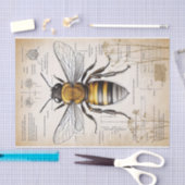 Vintage Viktorianische Bienenerklärung Seidenpapier (Handwerk)