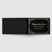 Vintage Viktorianische Bläserschwarz-Hochzeit Gästebuch (Voll)