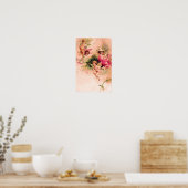 Vintage Viktorianische Blume Fairies Poster (Küche)