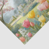 Vintage Viktorianische Blume Garten und Herrenhaus Seidenpapier (Ausschnitt)
