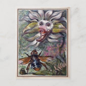 Vintage Viktorianische Blume Postkarte (Vorderseite)