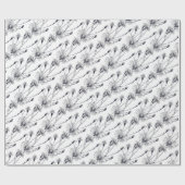 Vintage/viktorianische Blumen Geschenkpapier (Flach)