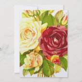 Vintage Viktorianische Blumengeburt Einladung (Rückseite)