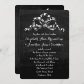 Vintage Viktorianische Bow-Hochzeit Einladung (Vorne/Hinten)