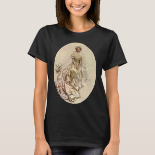 Vintage viktorianische Braut, antikes Brautporträt T-Shirt