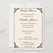 Vintage Viktorianische Braut, Brautparty Party Einladung (Rückseite)