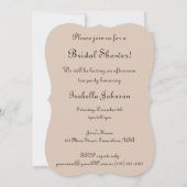 Vintage Viktorianische Braut, Brautparty Tea Party Einladung (Rückseite)