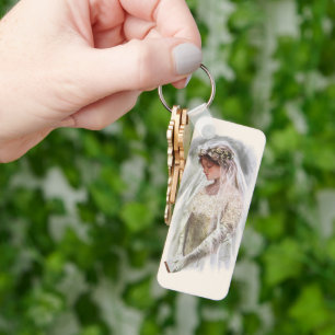 Vintage viktorianische Braut mit Bibel Harrison Fi Schlüsselanhänger