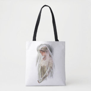 Vintage viktorianische Braut mit Bibel Harrison Fi Tasche