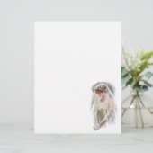 Vintage Viktorianische Braut mit Bible Harrison Fi (Stehend Vorderseite)