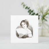 Vintage Viktorianische Bridal Dankeschön-Karte Dankeskarte (Stehend Vorderseite)