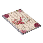 Vintage Viktorianische Briefe Altes Gedicht schrei Notizblock (Rechte Seite)