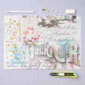 Vintage Viktorianische Collage Seidenpapier (Handwerk)