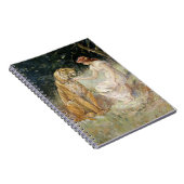 Vintage Viktorianische Coquette Lady and Tiger Notizblock (Rechte Seite)