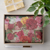 Vintage Viktorianische Creme und Rose sammeln Seidenpapier (Geschenk)