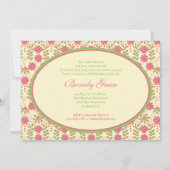 Vintage Viktorianische Daisy Geburtstagseinladung Einladung (Rückseite)