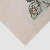 Vintage Viktorianische Dame Hund Fahrrad Seidenpapier (Ausschnitt)