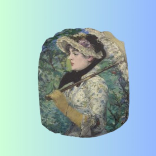 Vintage Viktorianische Dame Umbrella Throw Kissen