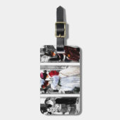 Vintage viktorianische Damen Gepäckanhänger (Vorderseite vertikal)