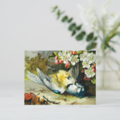 Vintage Viktorianische Dead Bird Postkarte (Stehend Vorderseite)