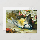 Vintage Viktorianische Dead Bird Postkarte (Vorne/Hinten)
