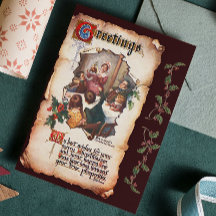 Vintage Viktorianische Dickens Weihnachtslied