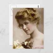 Vintage Viktorianische Edwardian Tinted Postcard 2 Postkarte (Vorne/Hinten)