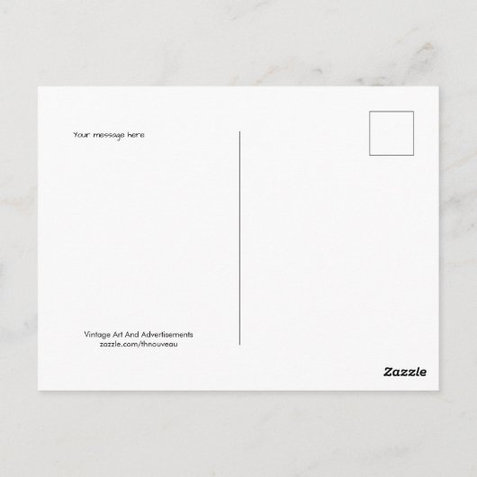 Vintage Viktorianische Era Cakewalk Postkarte (Rückseite)