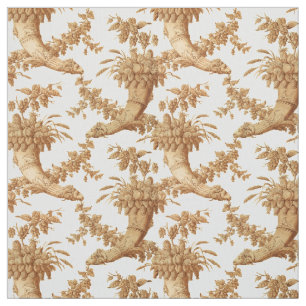 Vintage Viktorianische Era Cornucopia FruchtDamask Stoff