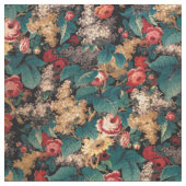 Vintage Viktorianische Era Floral Chintz Stoff (Nahaufnahme)