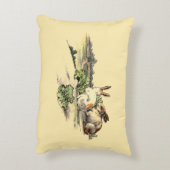 Vintage Viktorianische Era-Kaninchen Dekokissen (Rückseite(Vertikal))