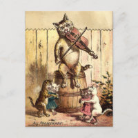 Vintage Viktorianische ERA-Katze spielen