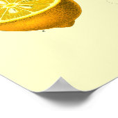 Vintage Viktorianische Era Lemon Botanische Illust Poster (Ecke)